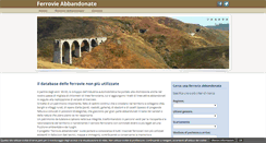 Desktop Screenshot of ferrovieabbandonate.it